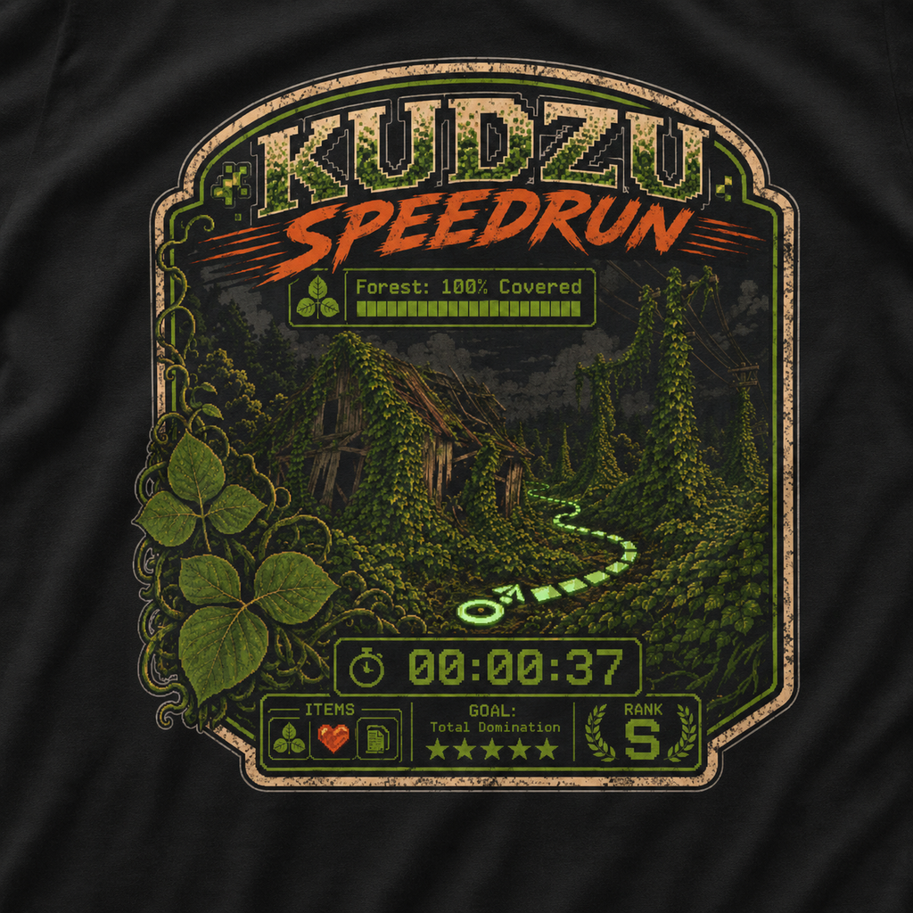 Kudzu Speedrun Version 1 T‑Shirt