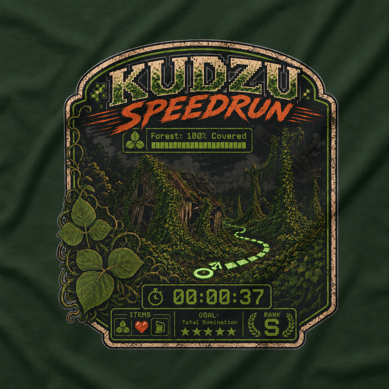 Kudzu Speedrun Version 1 T‑Shirt