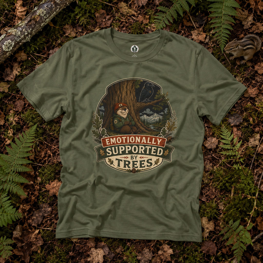 Emotionally Supported by Trees Version 1 T‑Shirt