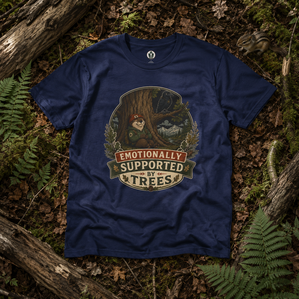 Emotionally Supported by Trees Version 1 T‑Shirt