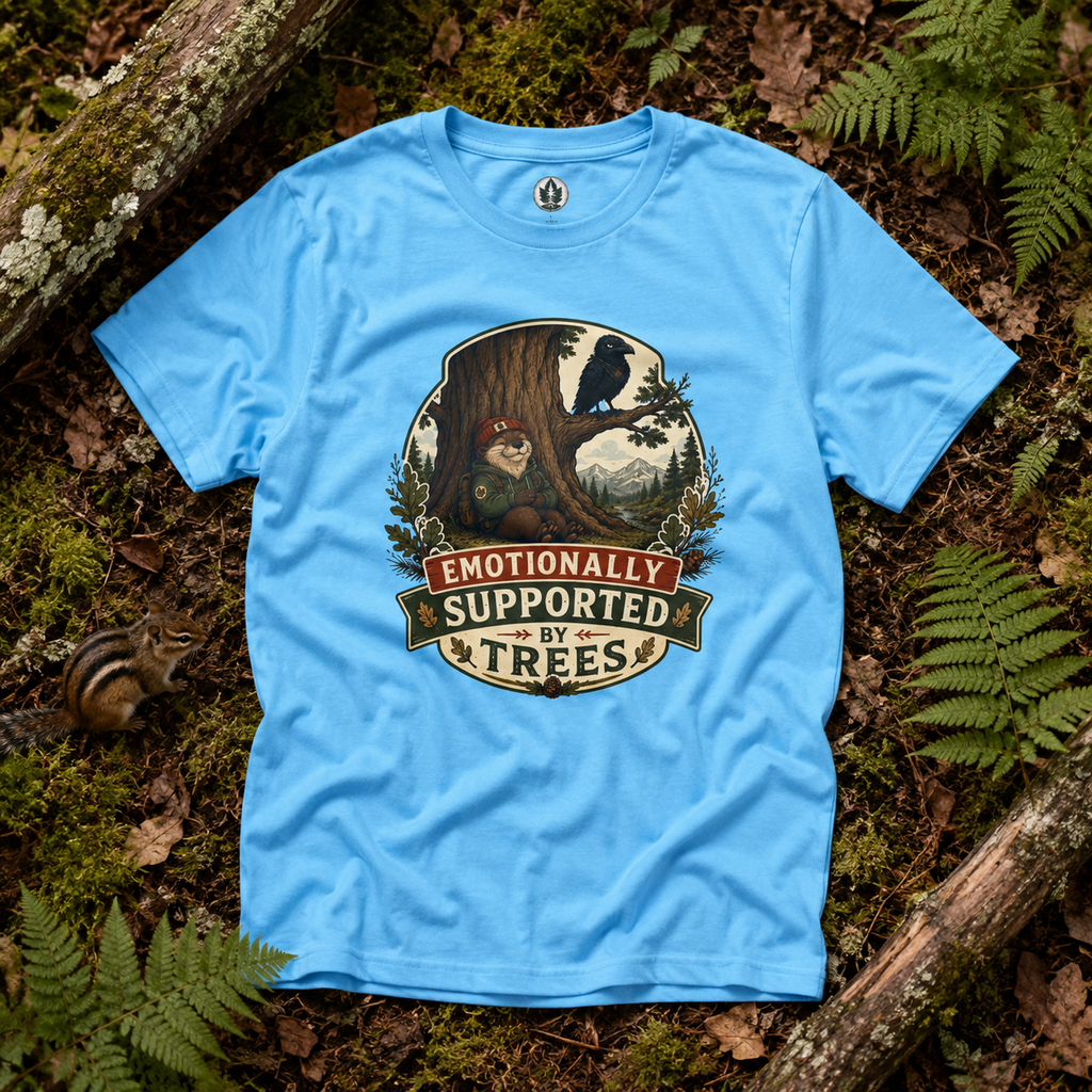 Emotionally Supported by Trees Version 1 T‑Shirt