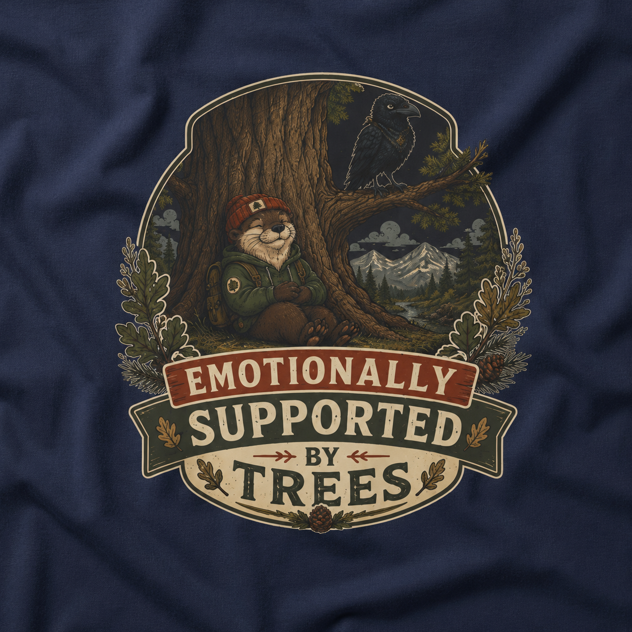 Emotionally Supported by Trees Version 1 T‑Shirt