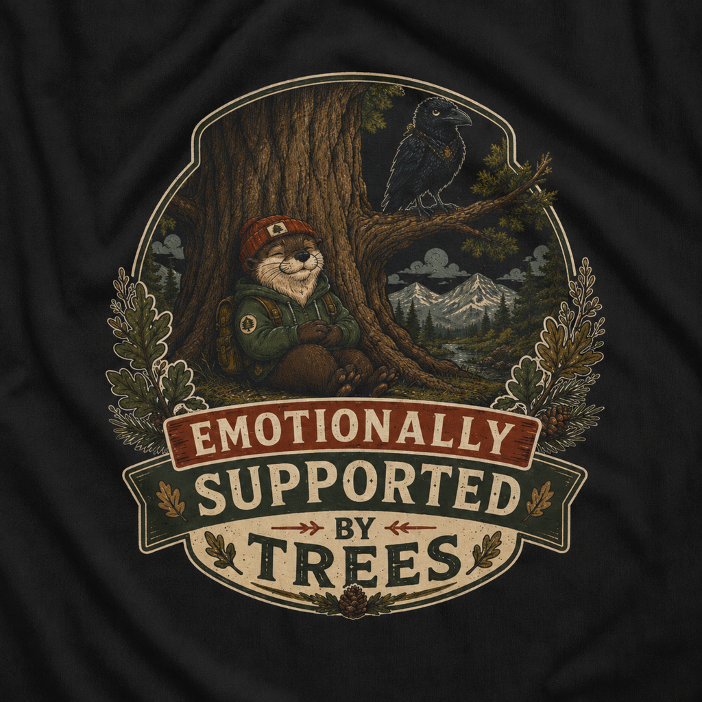 Emotionally Supported by Trees Version 1 T‑Shirt