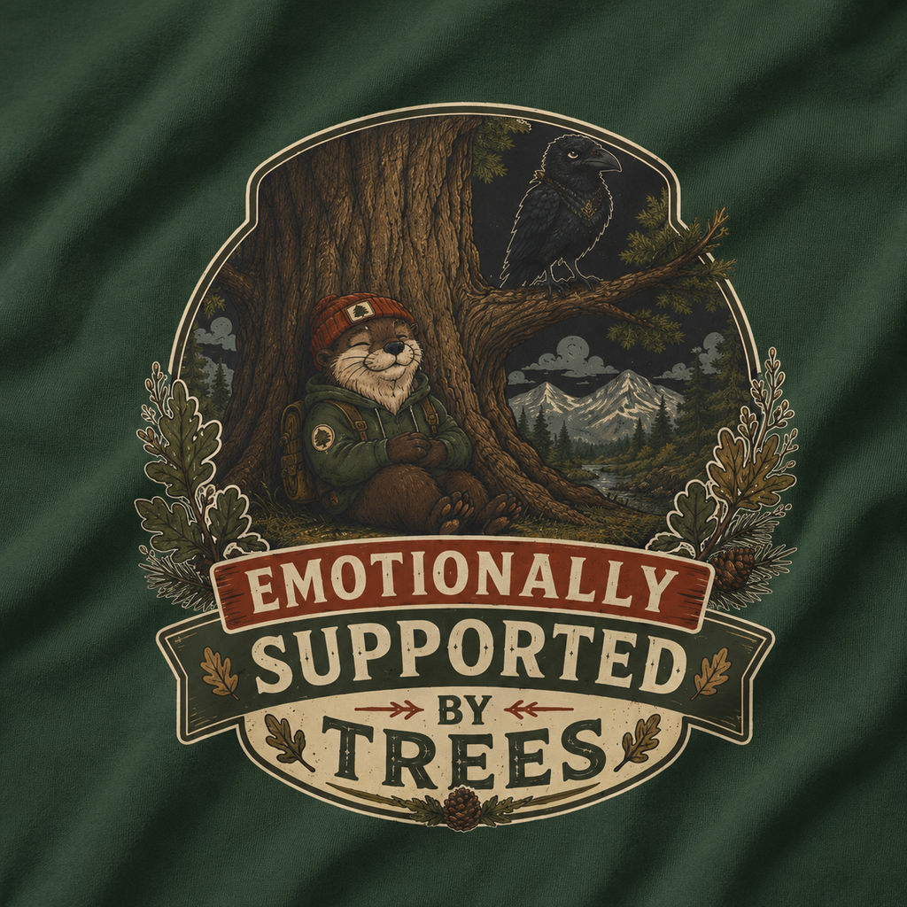 Emotionally Supported by Trees Version 1 T‑Shirt