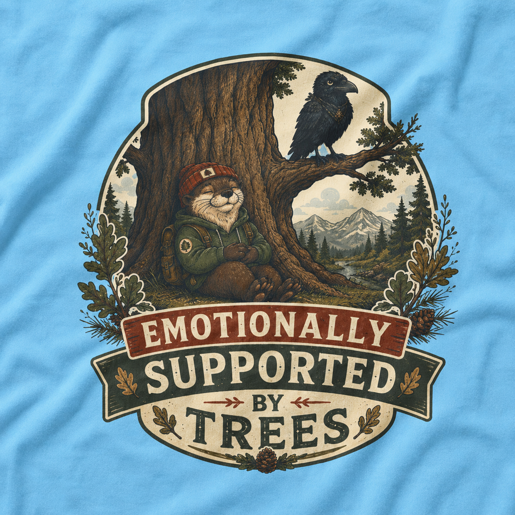 Emotionally Supported by Trees Version 1 T‑Shirt