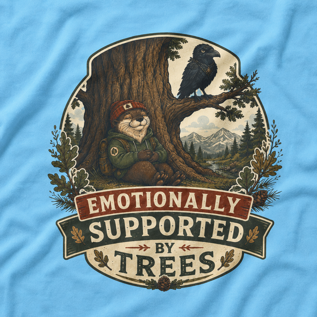 Emotionally Supported by Trees Version 1 T‑Shirt