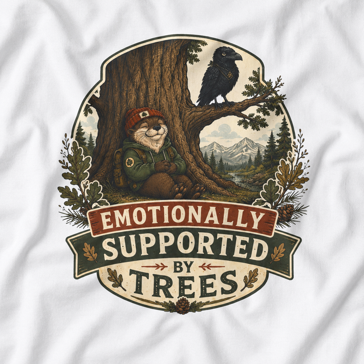 Emotionally Supported by Trees Version 1 T‑Shirt