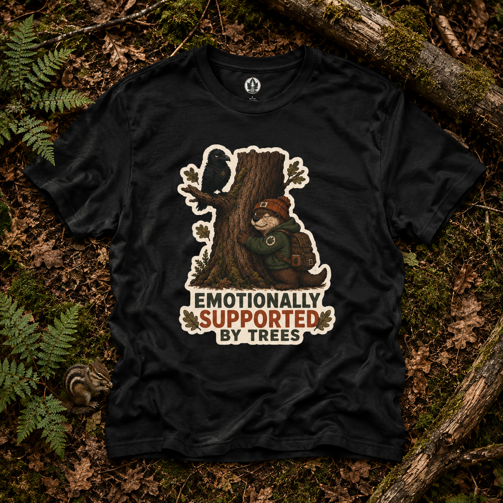 Emotionally Supported by Trees Version 2 T‑Shirt