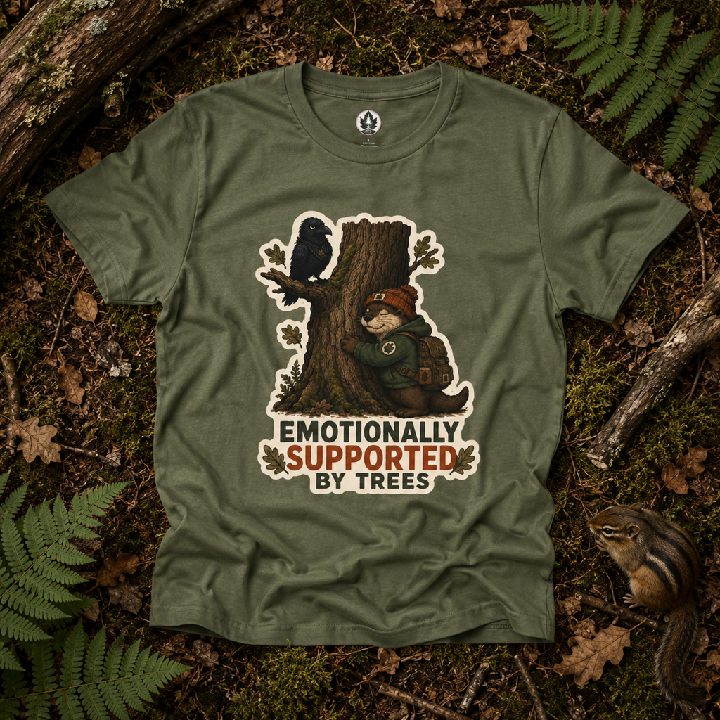 Emotionally Supported by Trees Version 2 T‑Shirt