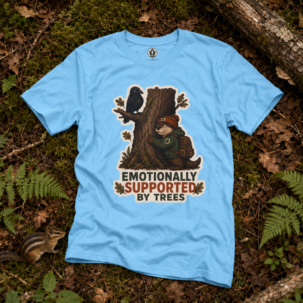 Emotionally Supported by Trees Version 2 T‑Shirt