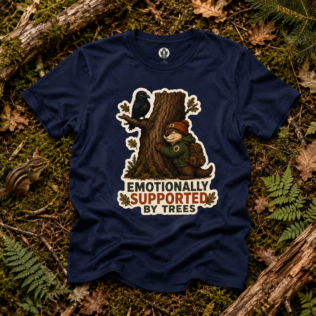 Emotionally Supported by Trees Version 2 T‑Shirt