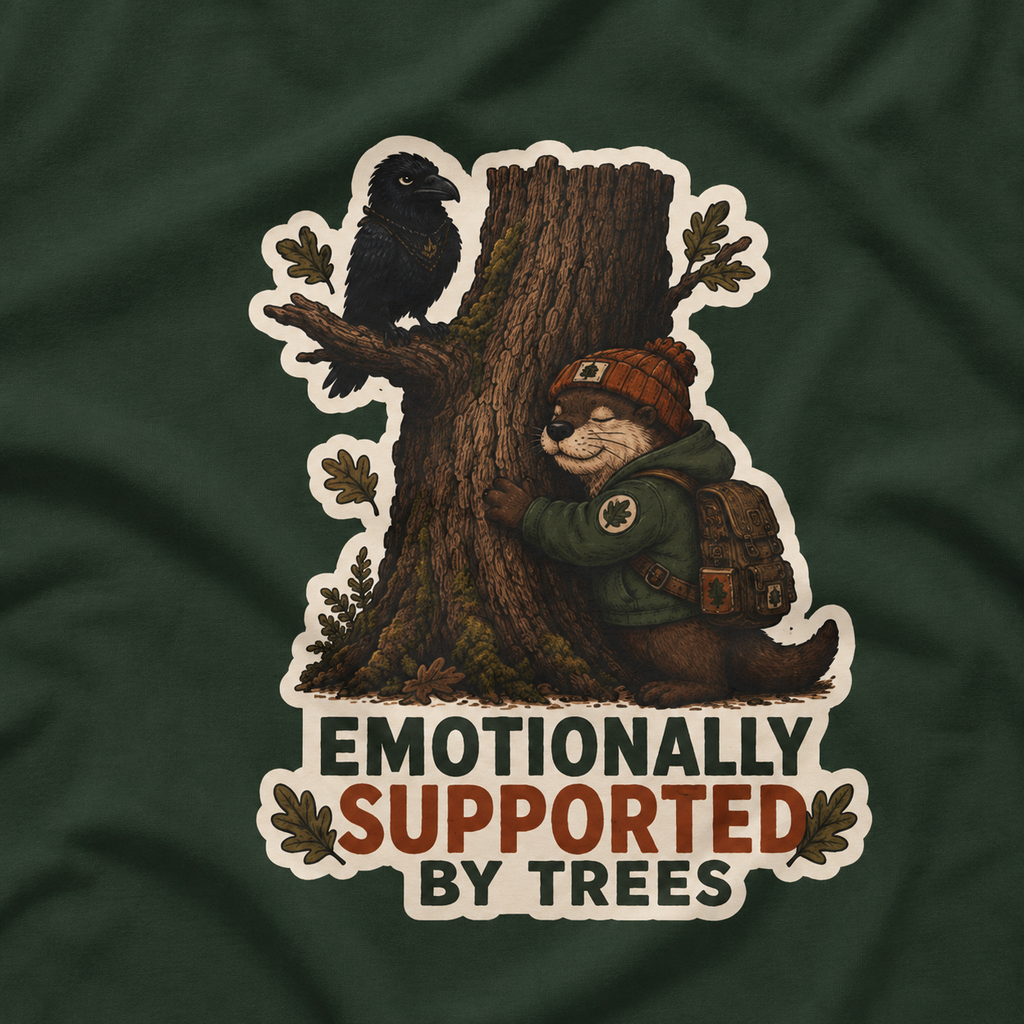 Emotionally Supported by Trees Version 2 T‑Shirt