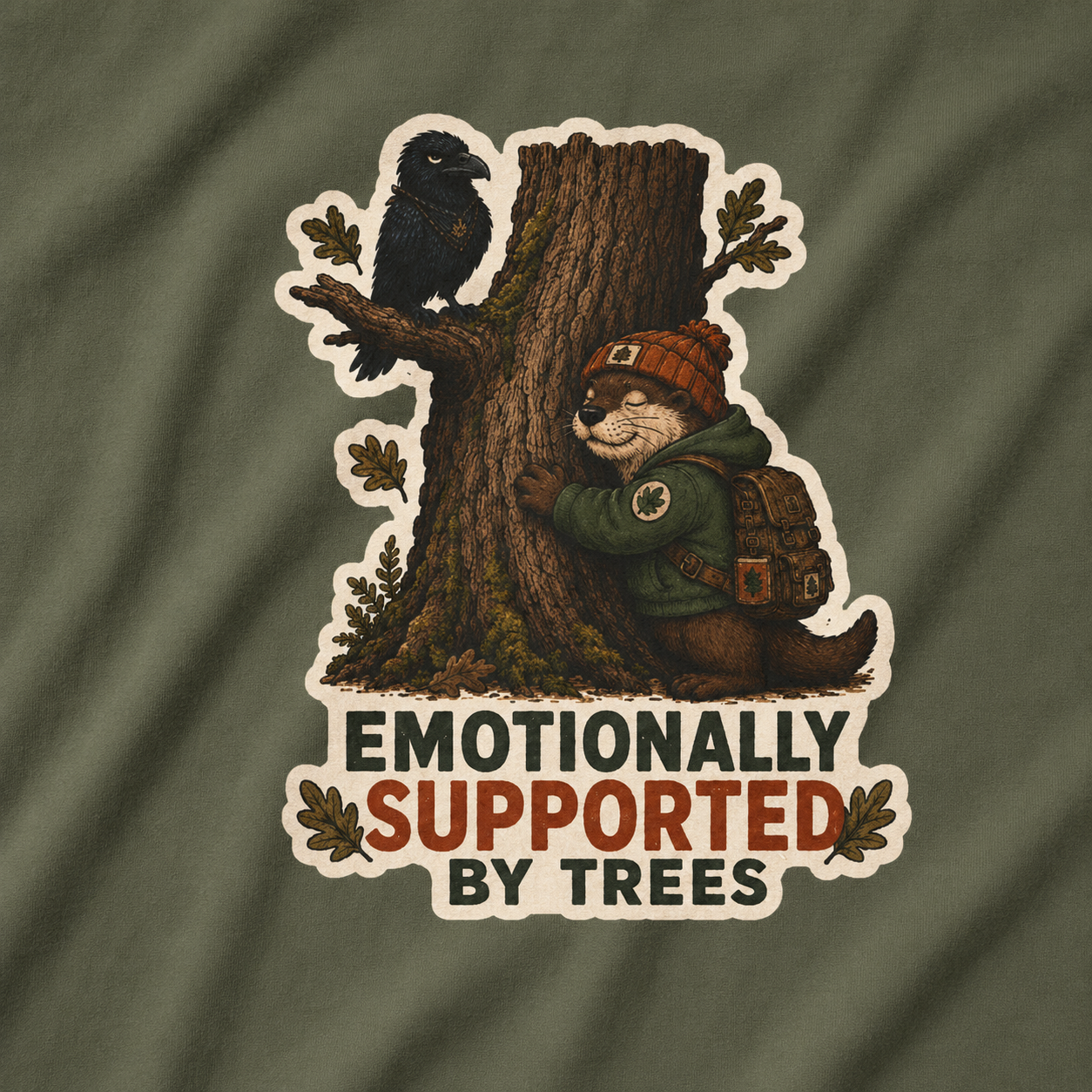 Emotionally Supported by Trees Version 2 T‑Shirt