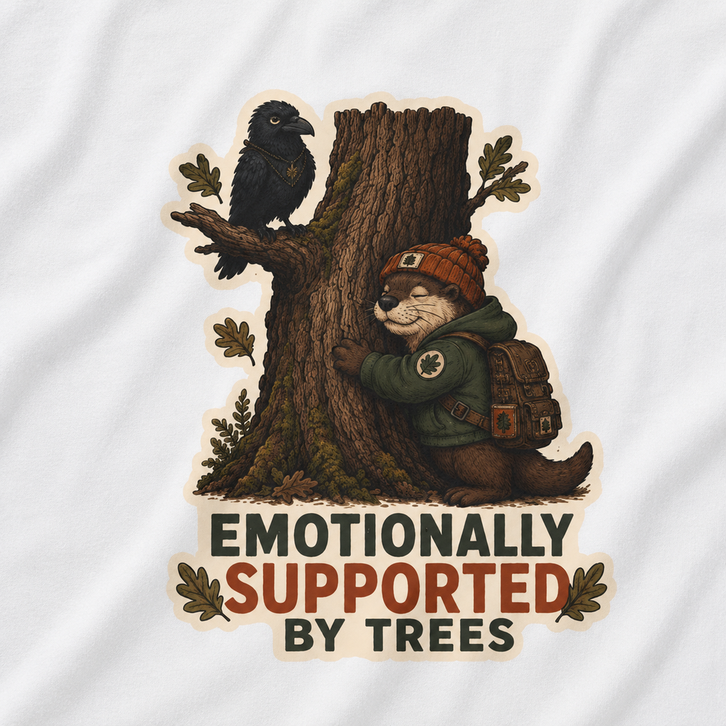 Emotionally Supported by Trees Version 2 T‑Shirt
