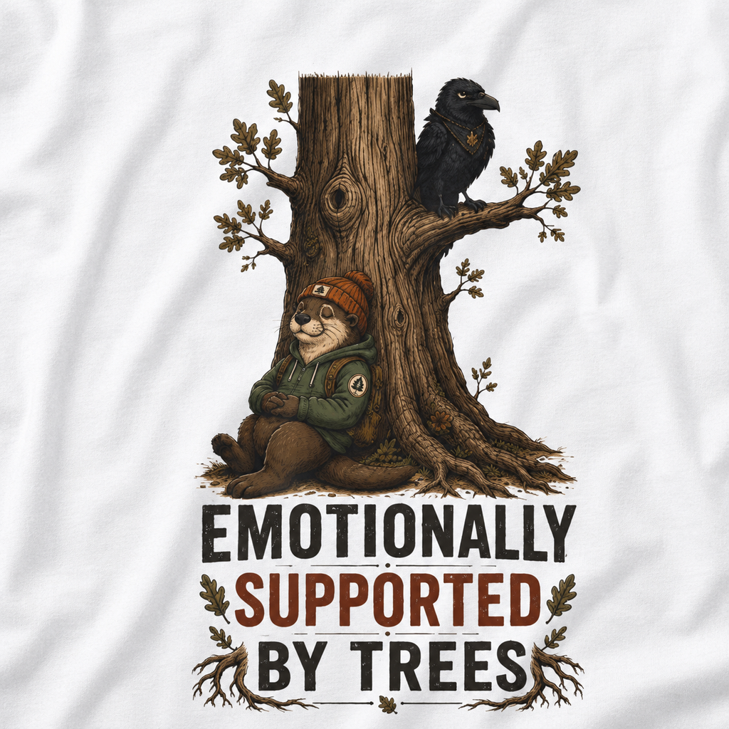 Emotionally Supported by Trees Version 3 T‑Shirt