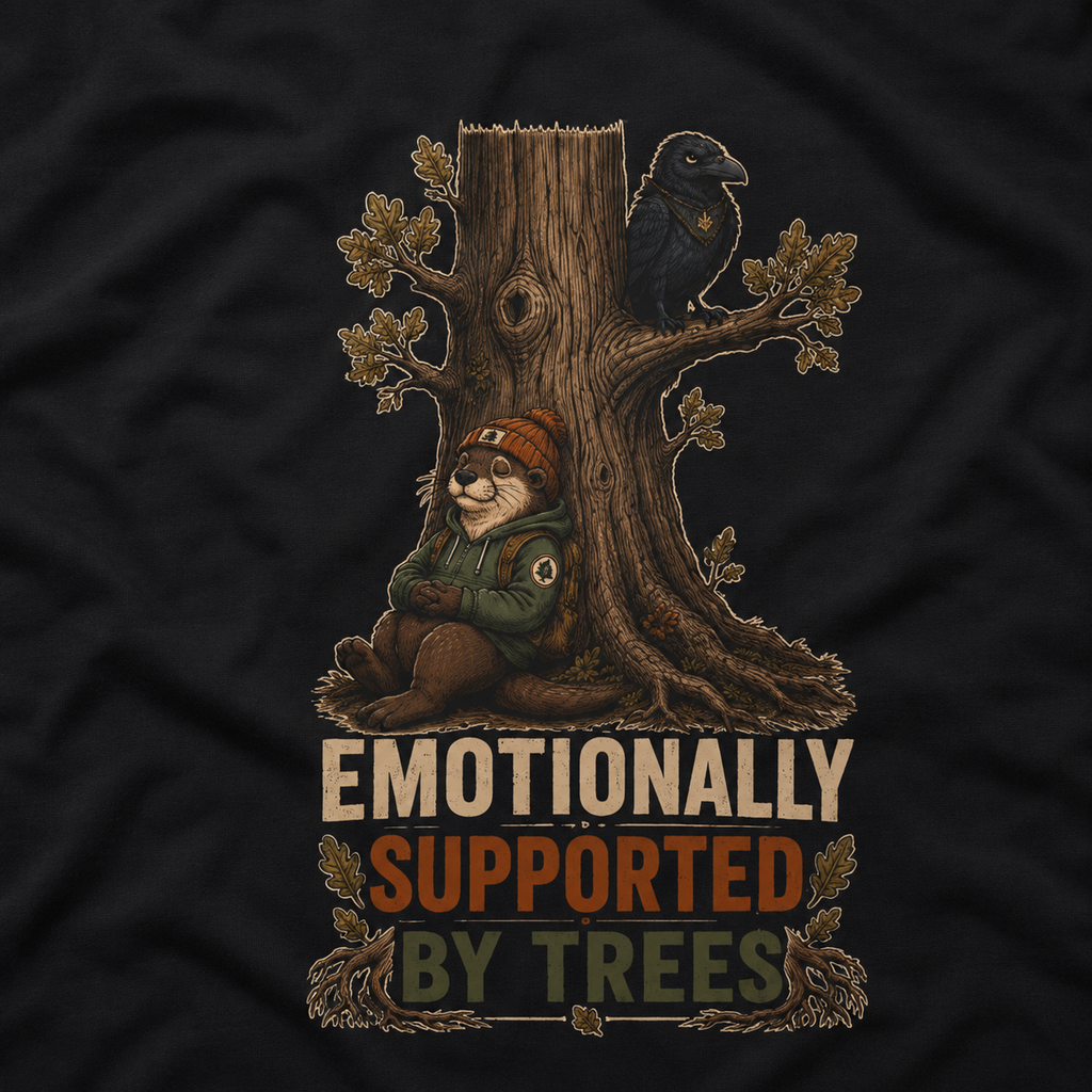 Emotionally Supported by Trees Version 3 T‑Shirt