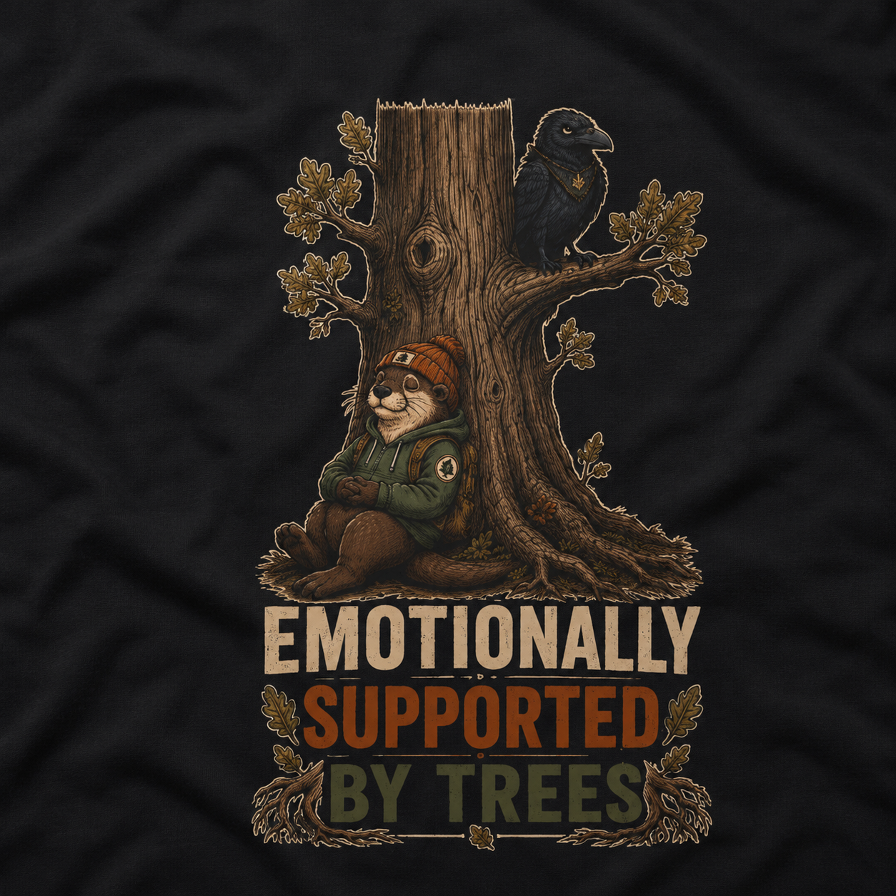 Emotionally Supported by Trees Version 3 T‑Shirt