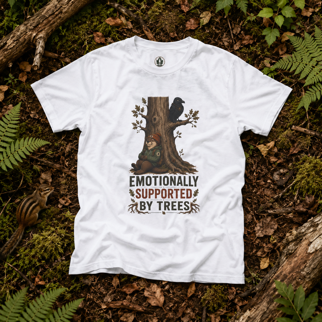 Emotionally Supported by Trees Version 3 T‑Shirt