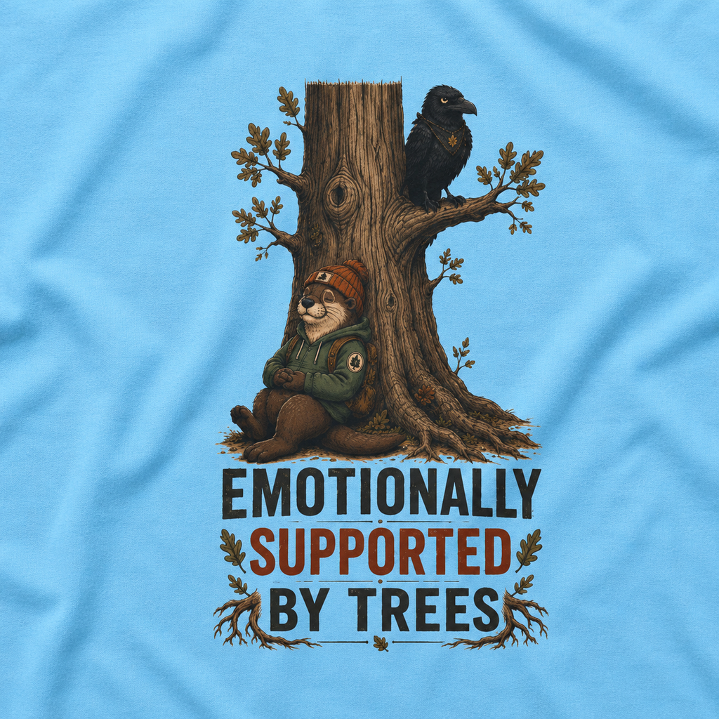 Emotionally Supported by Trees Version 3 T‑Shirt