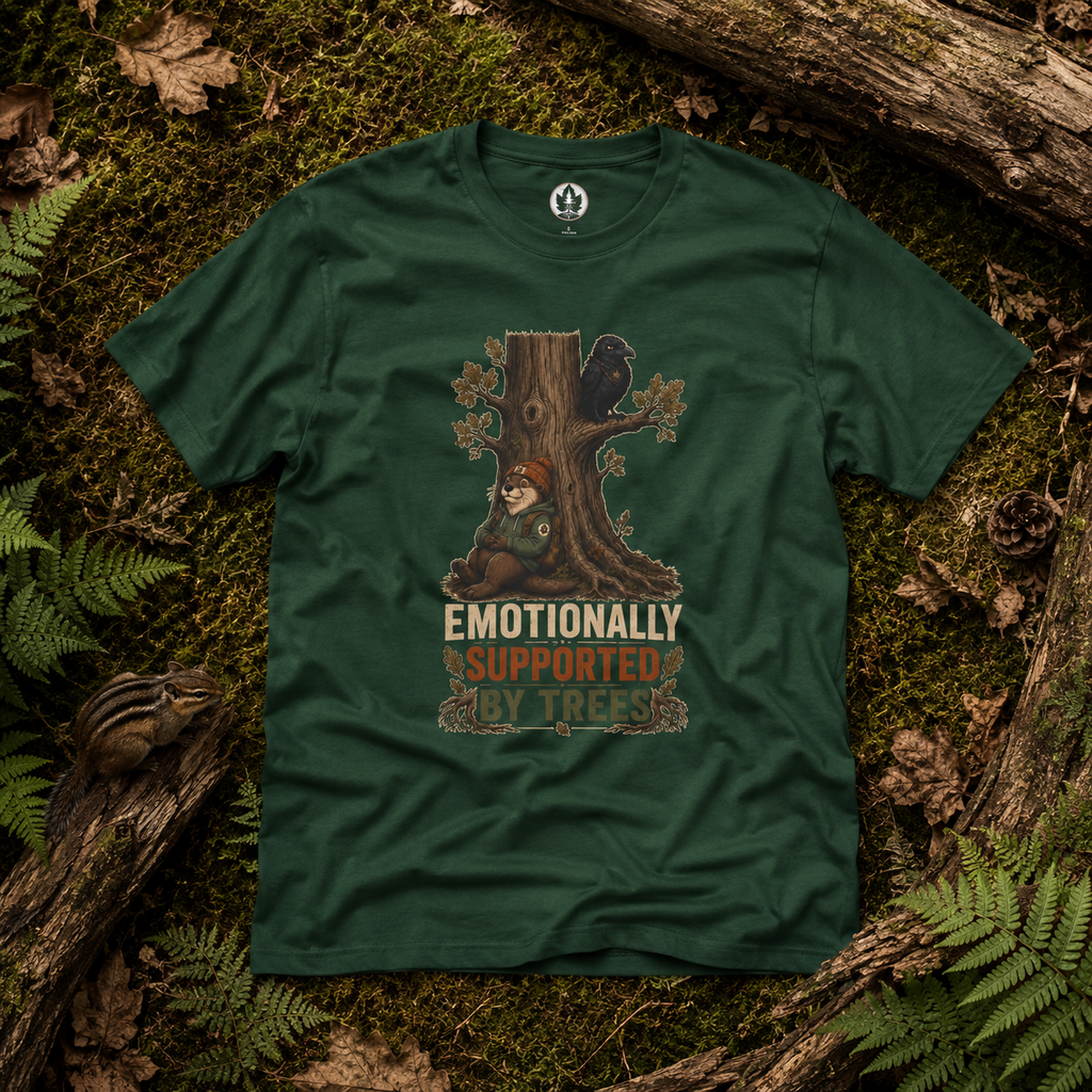 Emotionally Supported by Trees Version 3 T‑Shirt