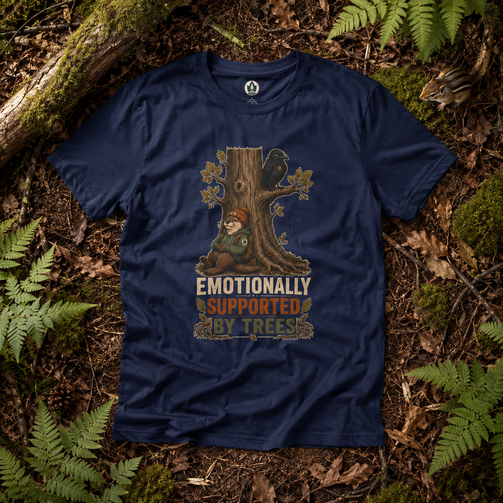 Emotionally Supported by Trees Version 3 T‑Shirt