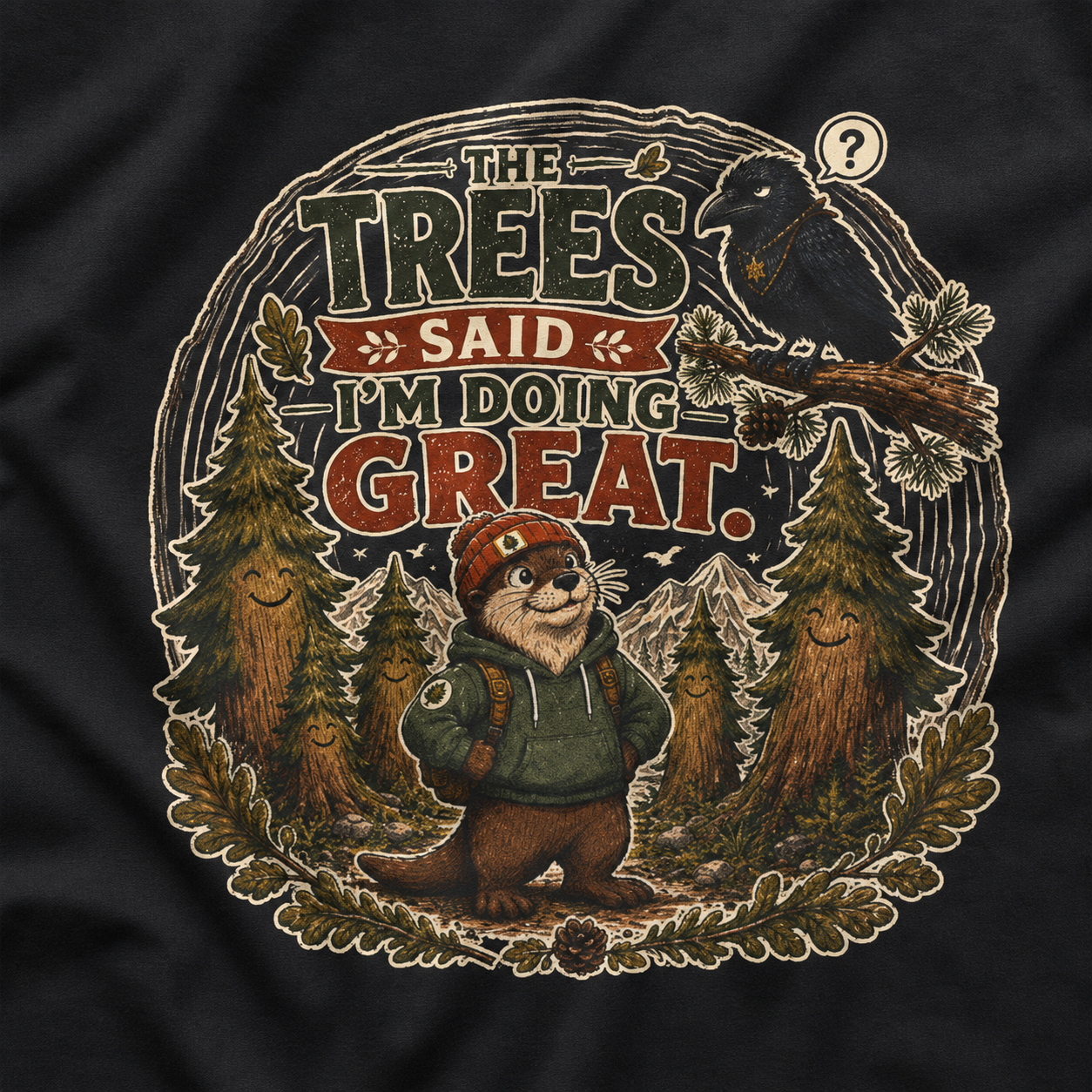 The Trees Said I am Doing Great Otto and Echo T‑Shirt