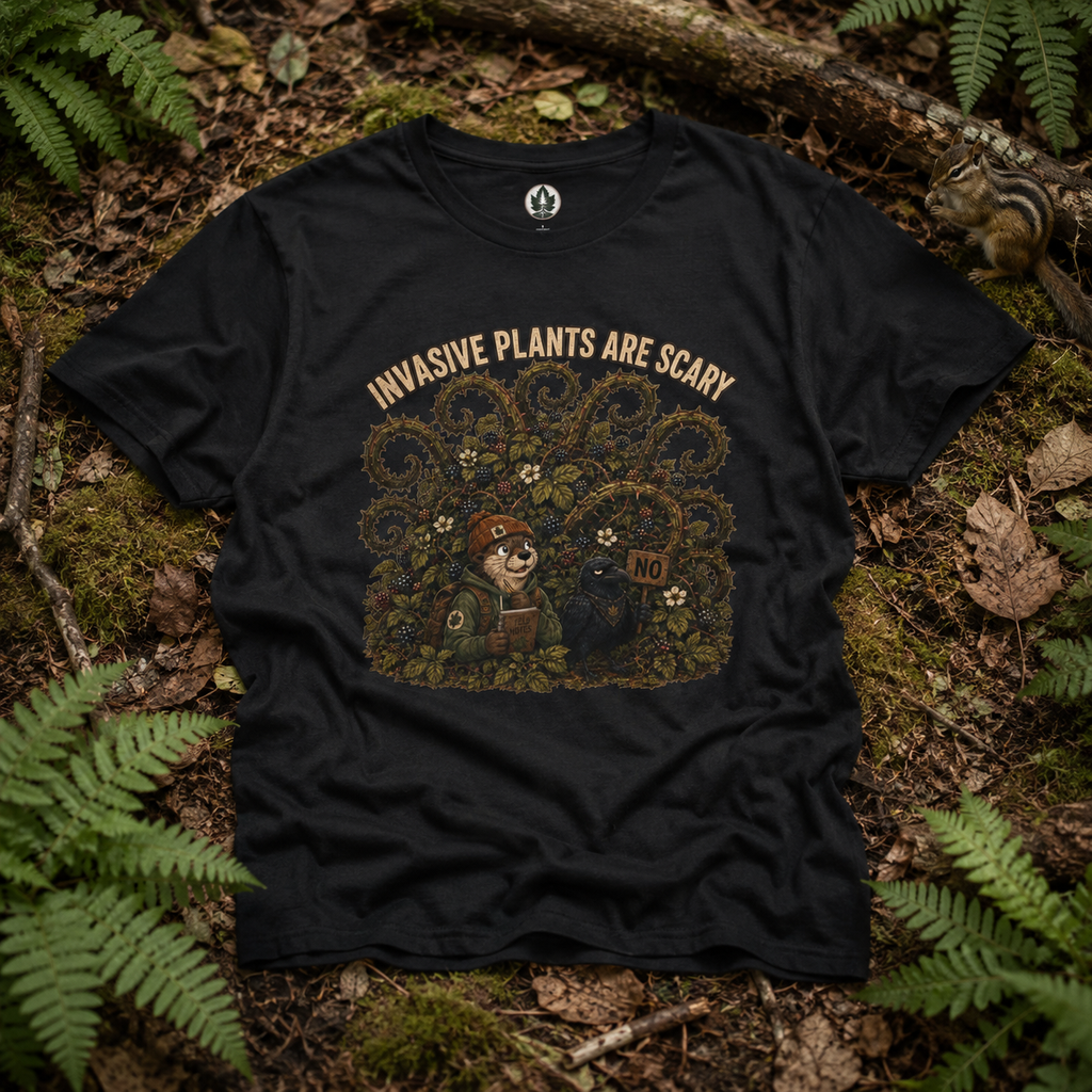 Invasive Plants are Scary Otto and Echo T‑Shirt