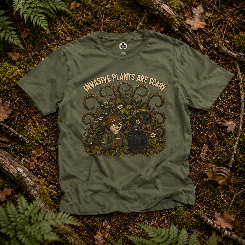 Invasive Plants are Scary Otto and Echo T‑Shirt