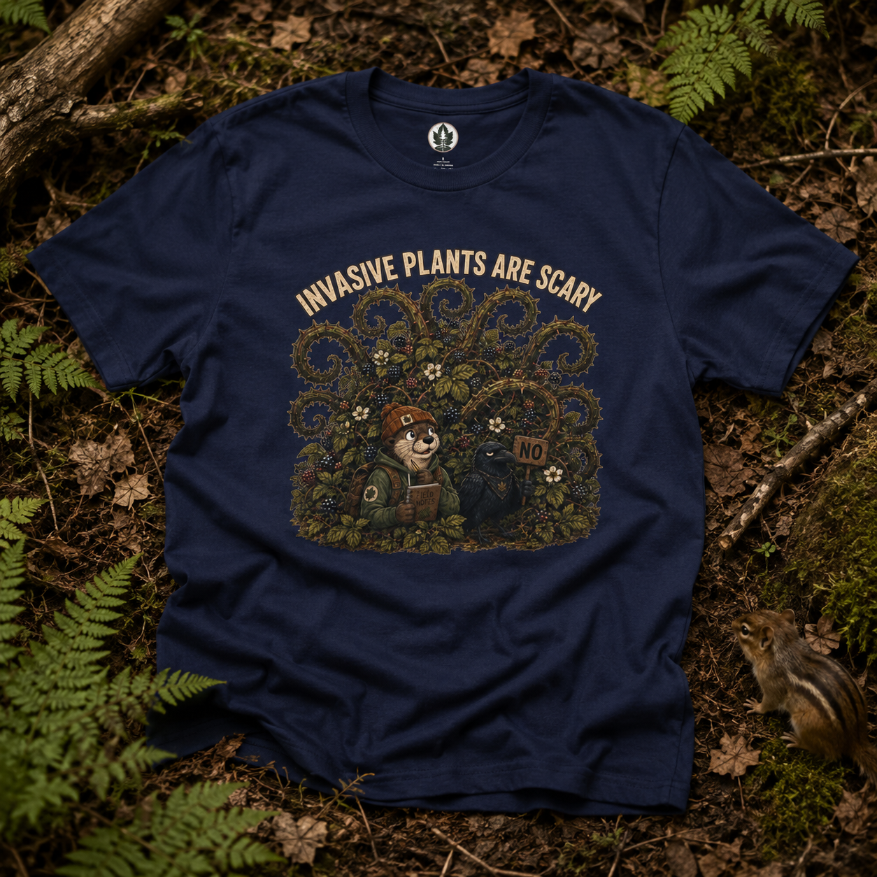 Invasive Plants are Scary Otto and Echo T‑Shirt
