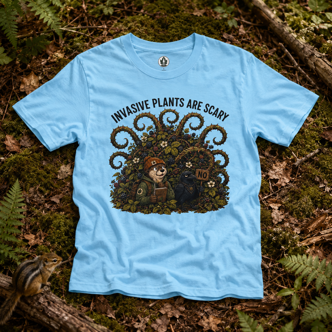 Invasive Plants are Scary Otto and Echo T‑Shirt