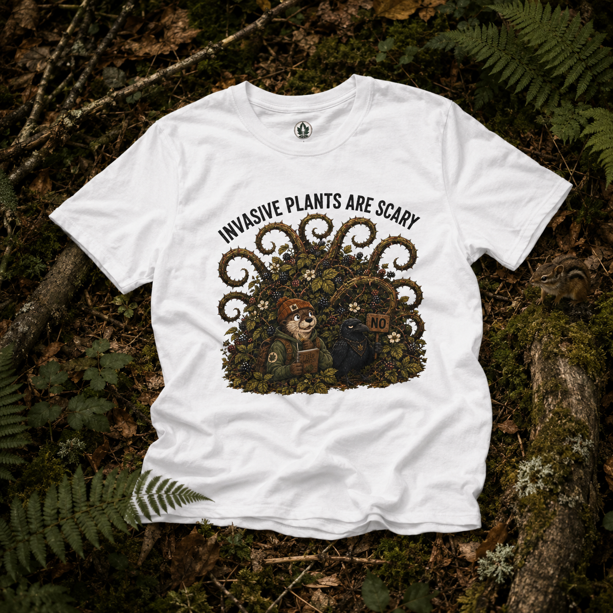 Invasive Plants are Scary Otto and Echo T‑Shirt