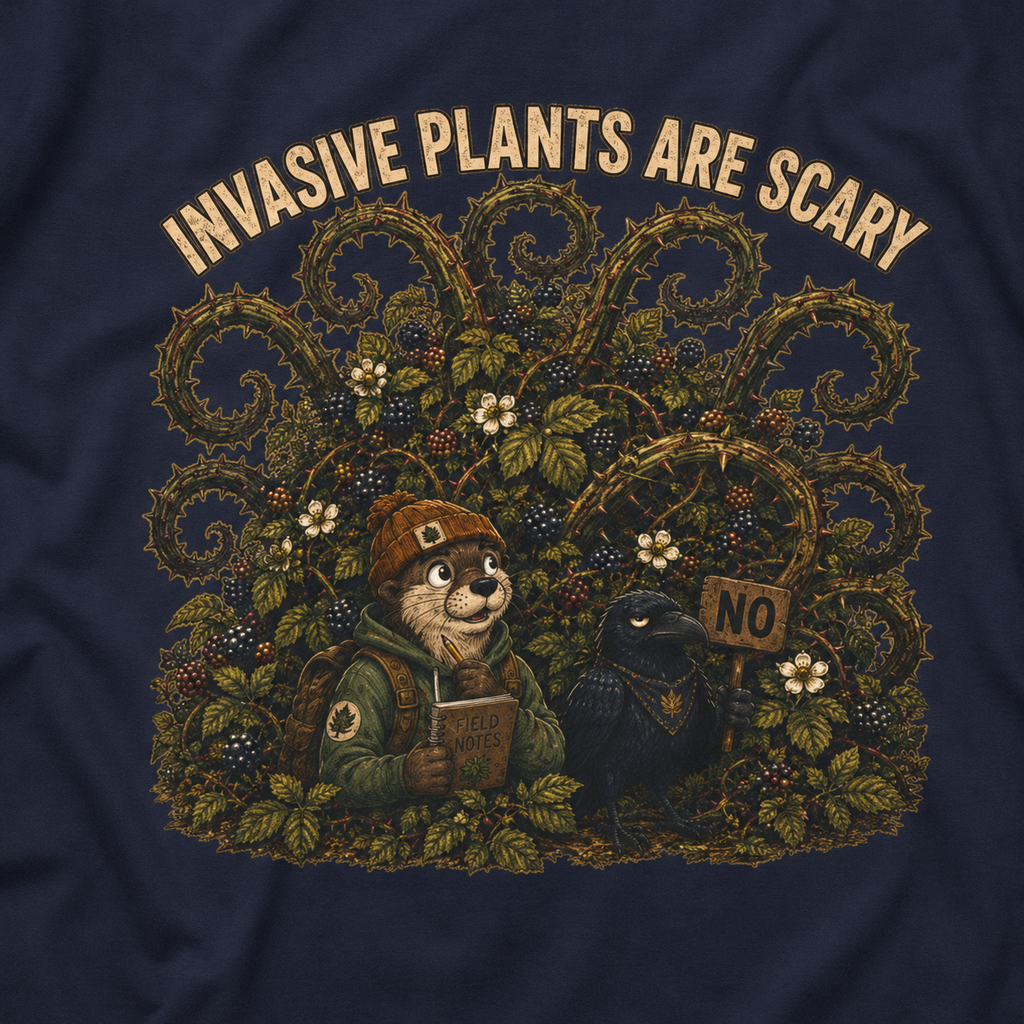 Invasive Plants are Scary Otto and Echo T‑Shirt