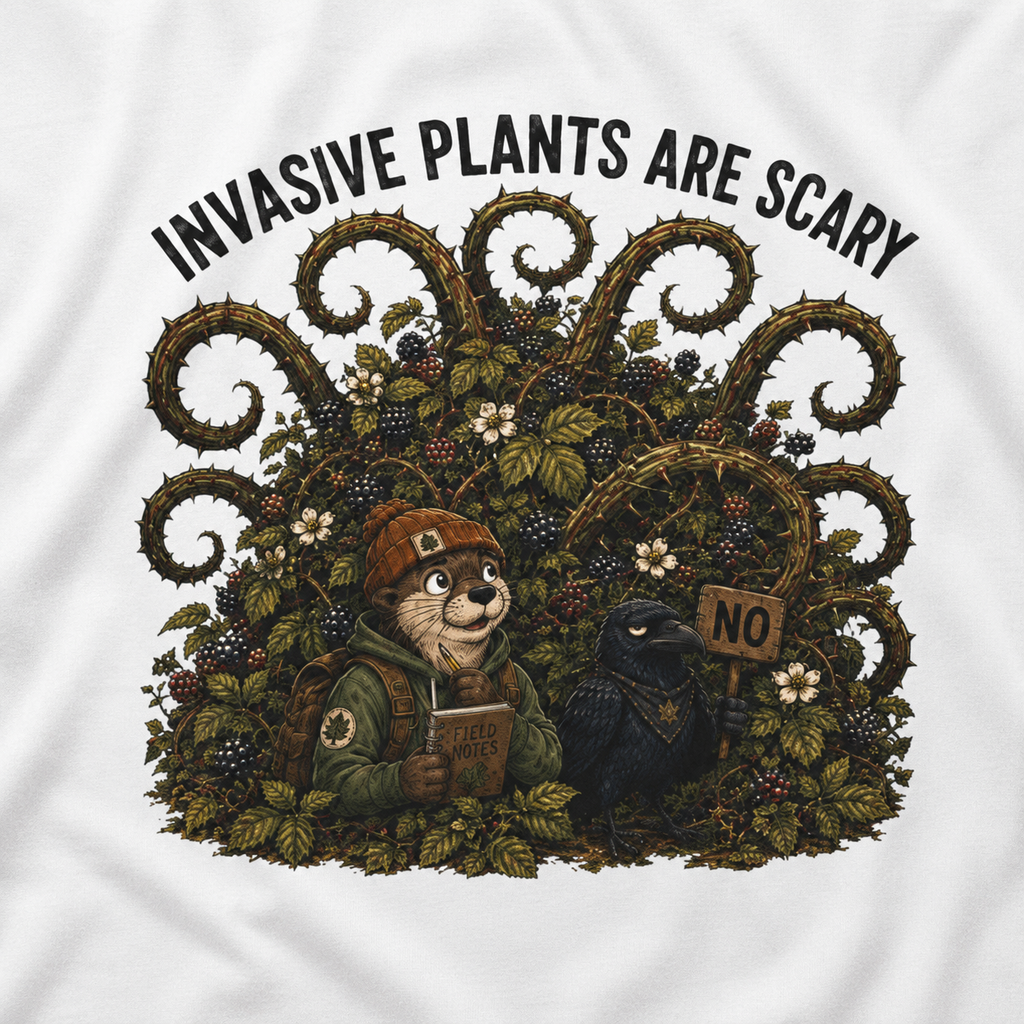 Invasive Plants are Scary Otto and Echo T‑Shirt