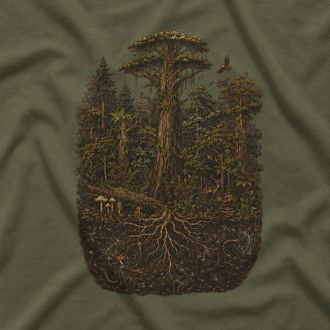 Full Forest Cross-Section T‑Shirt