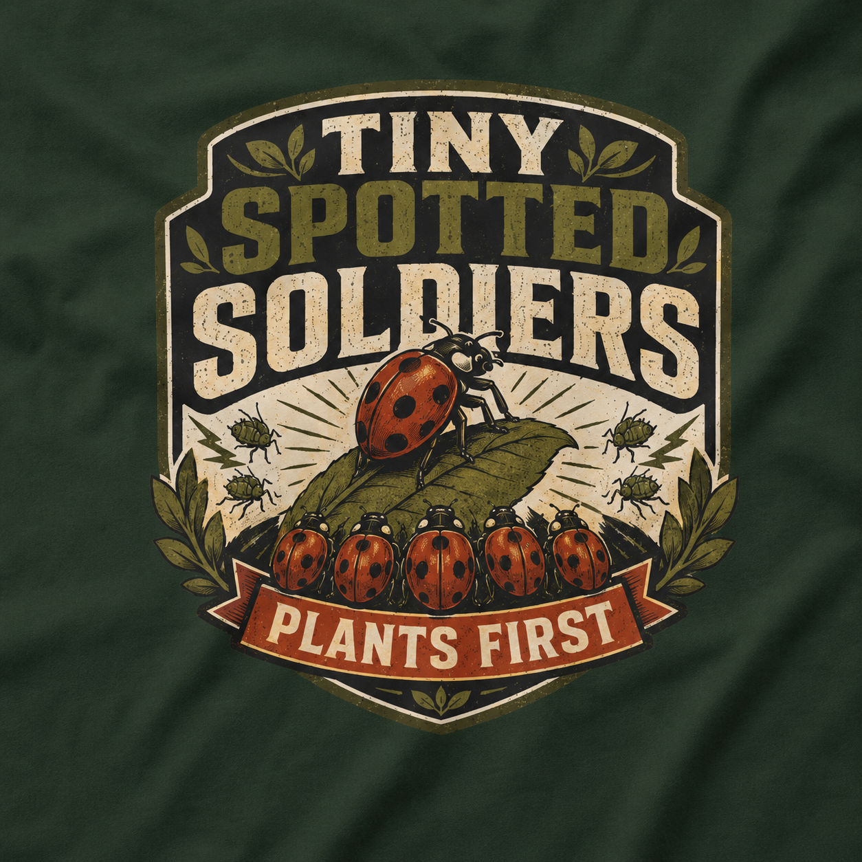 Tiny Spotted Soldiers Plants First T‑Shirt