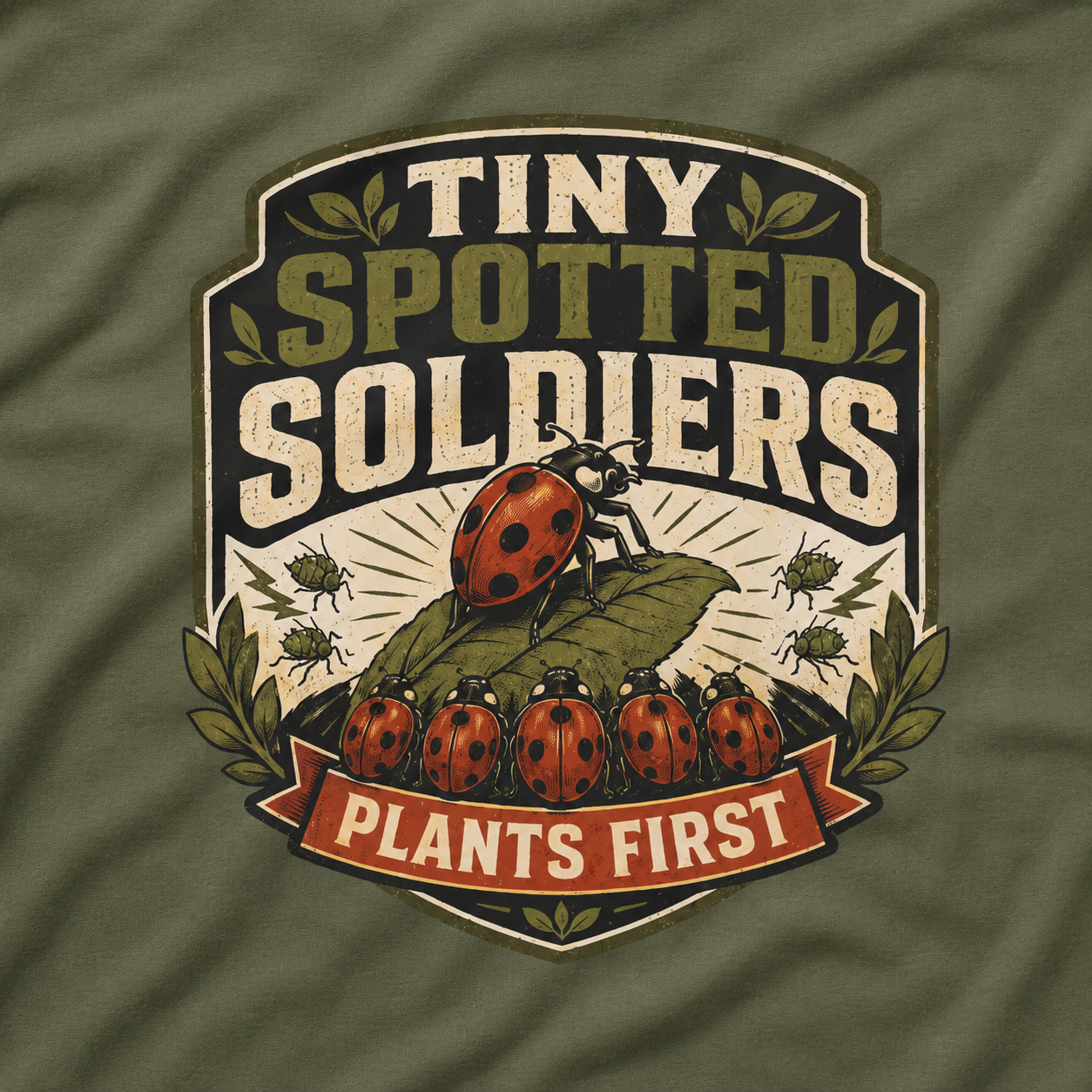 Tiny Spotted Soldiers Plants First T‑Shirt
