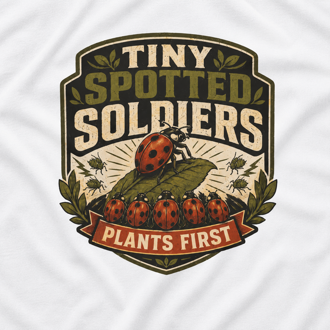 Tiny Spotted Soldiers Plants First T‑Shirt