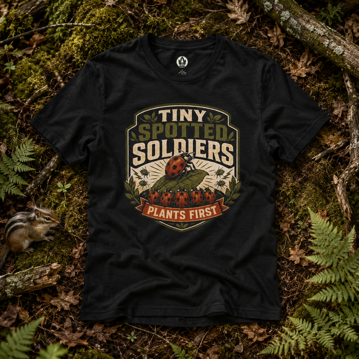 Tiny Spotted Soldiers Plants First T‑Shirt