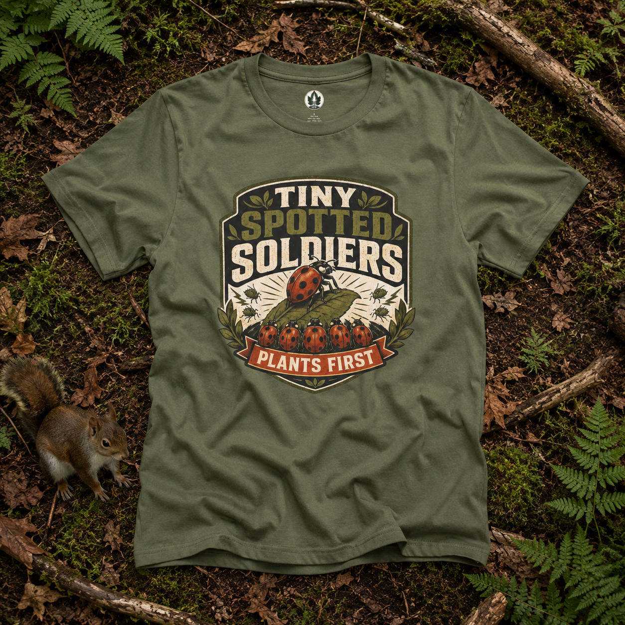 Tiny Spotted Soldiers Plants First T‑Shirt
