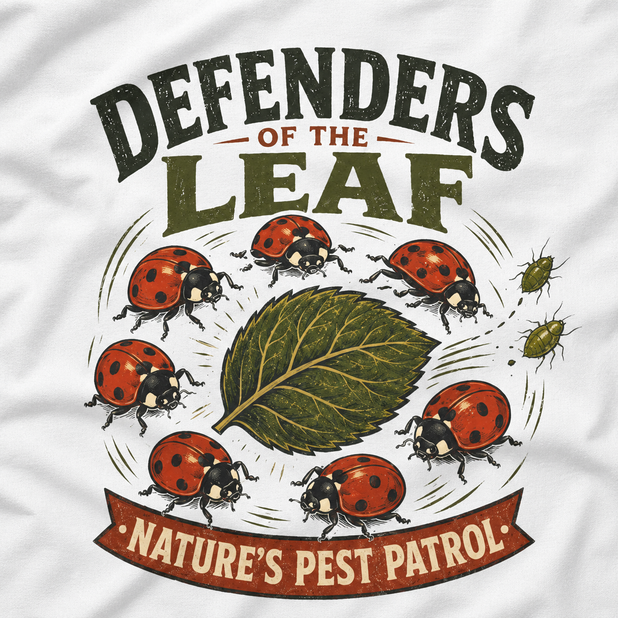 Defenders of the Leaf, Nature's Pest Patrol T‑Shirt