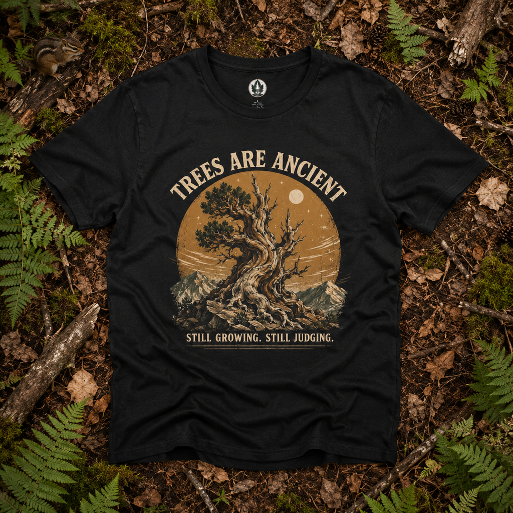 Trees Are Ancient - Still Growing, Still Judging T‑Shirt (Part of the Trees are Ancient Collection)