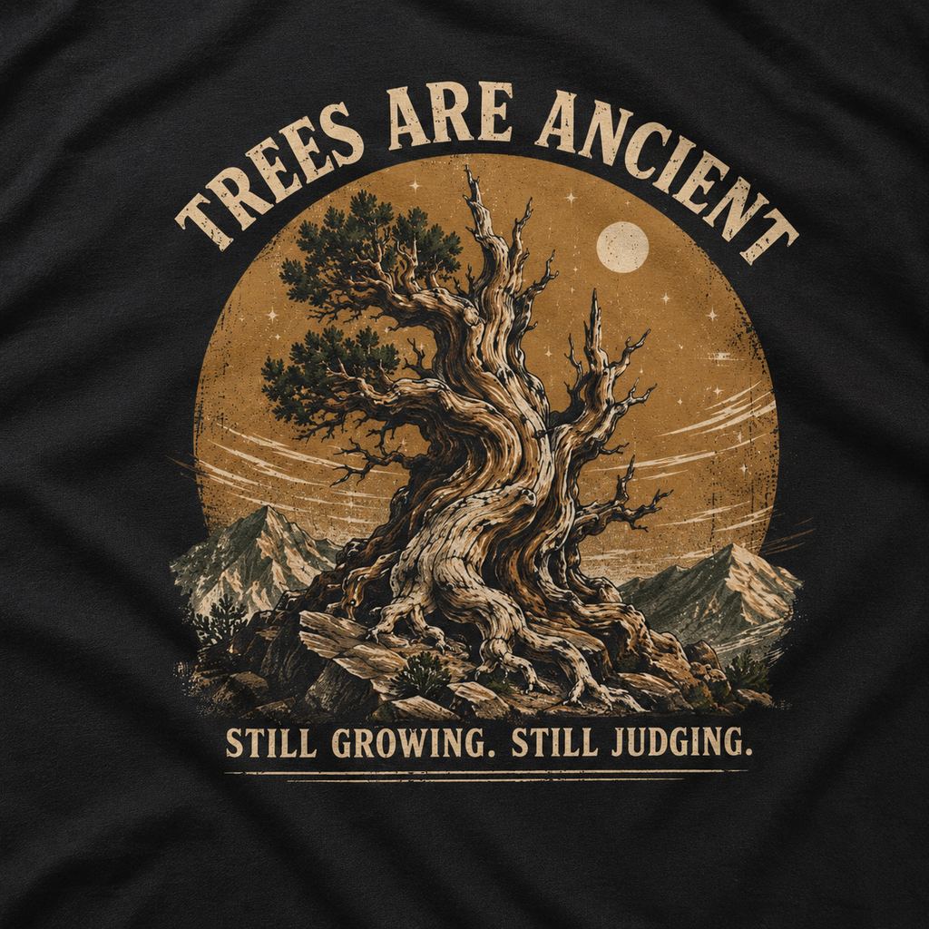 Trees Are Ancient - Still Growing, Still Judging T‑Shirt (Part of the Trees are Ancient Collection)