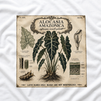 Latin Names Only. Masks Are Not Morphology. Alocasia amazonica, African Mask Plant T‑Shirt