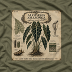 Latin Names Only. Masks Are Not Morphology. Alocasia amazonica, African Mask Plant T‑Shirt