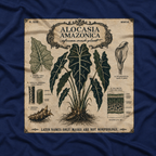 Latin Names Only. Masks Are Not Morphology. Alocasia amazonica, African Mask Plant T‑Shirt