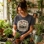 I Dig Holes So Trees Can Have Homes Version Three (Gardening Good Vibes Series) T‑Shirt