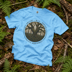 Copy of Pacific Northwest Tree T‑Shirt - "Ancient - Wild - Rooted" with Otto and Echo in the tree