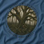Copy of Pacific Northwest Tree T‑Shirt - "Ancient - Wild - Rooted" with Otto and Echo in the tree