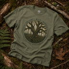 Copy of Pacific Northwest Tree T‑Shirt - "Ancient - Wild - Rooted" with Otto and Echo in the tree