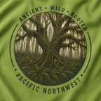 Copy of Pacific Northwest Tree T‑Shirt - "Ancient - Wild - Rooted" with Otto and Echo in the tree